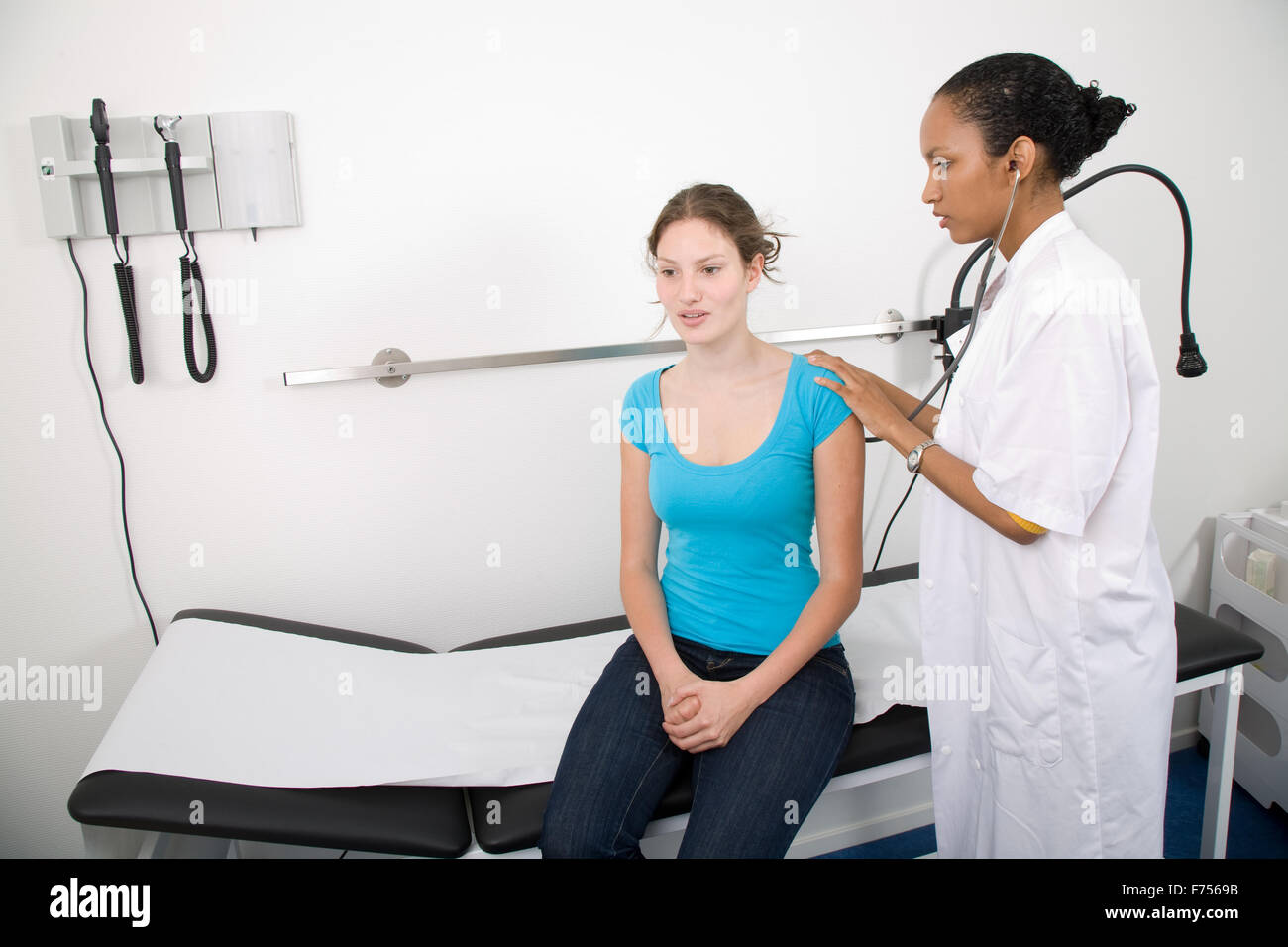 In the doctors office Stock Photo - Alamy