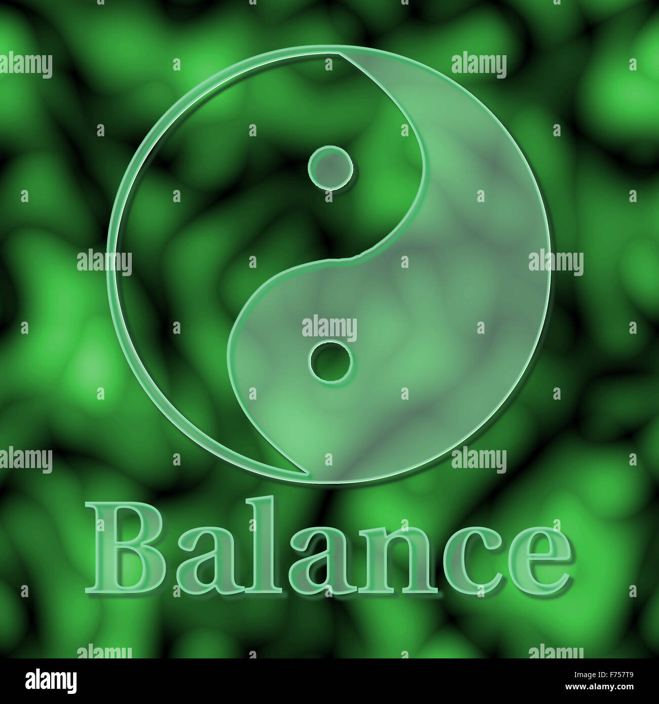 Balance of Yin Yang Stock Photo Alamy
