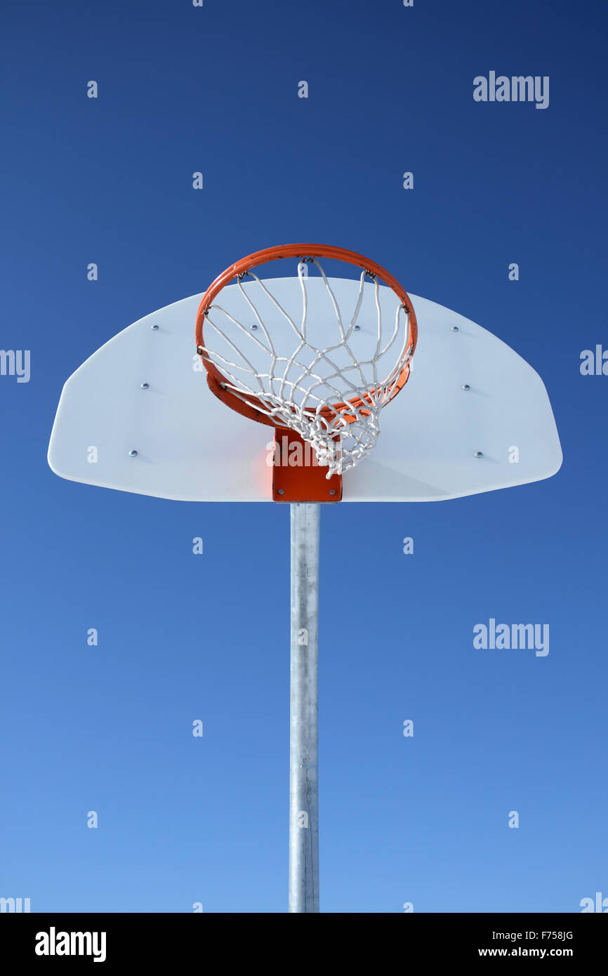 Basketball backboard and hoop Stock Photo Alamy