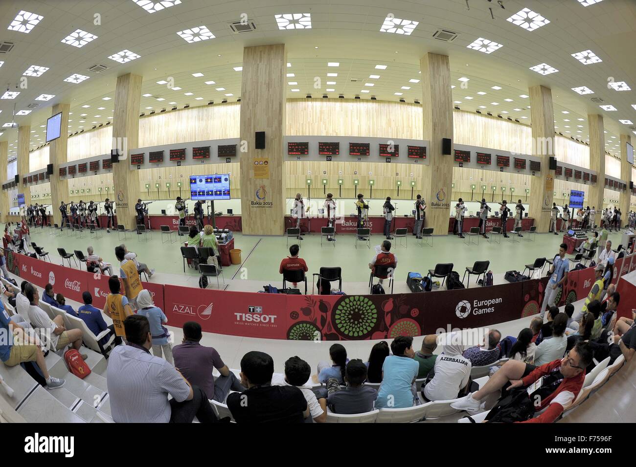 General View (GV) of the Shooting centre. Trap Shooting. Baku Shooting Crentre. Baku. Azerbaijan. Baku2015. 1st European Games. 16/06/2015. Stock Photo