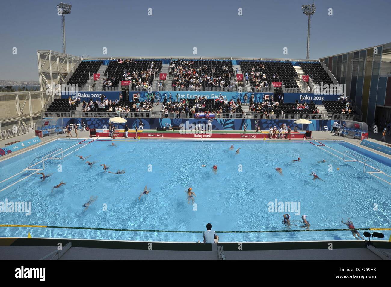 A GV of Water Polo Arena 2. European Games Park. Water Polo Arena Stock  Photo - Alamy