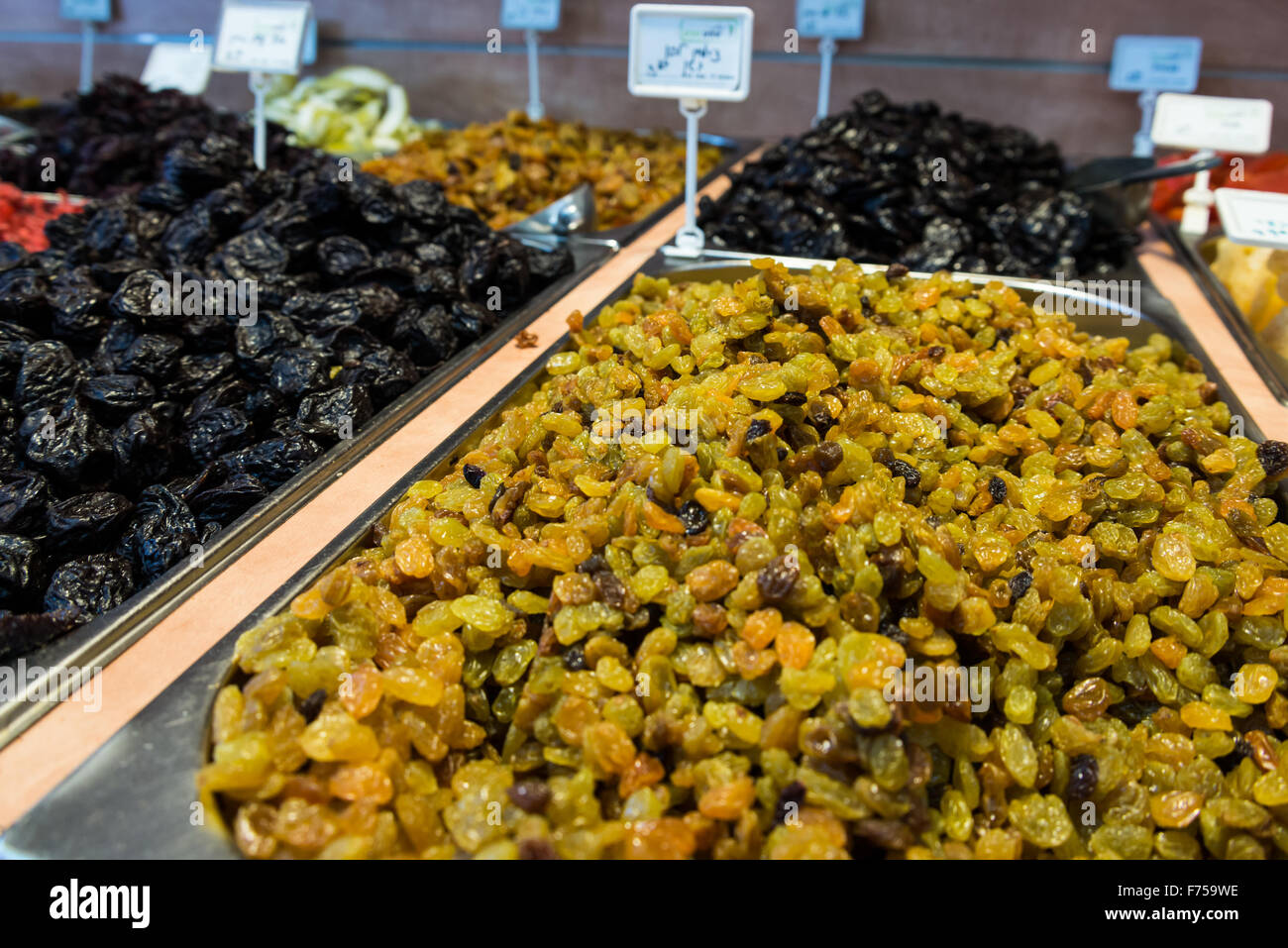Dried fruit in a store at Kfar Saba Stock Photo Alamy