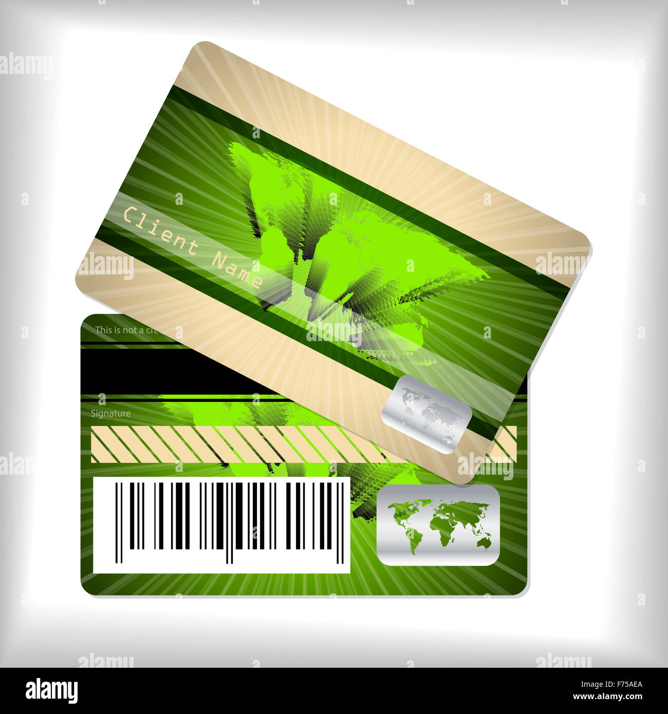 Loyalty card design with bursting world map Stock Photo Alamy