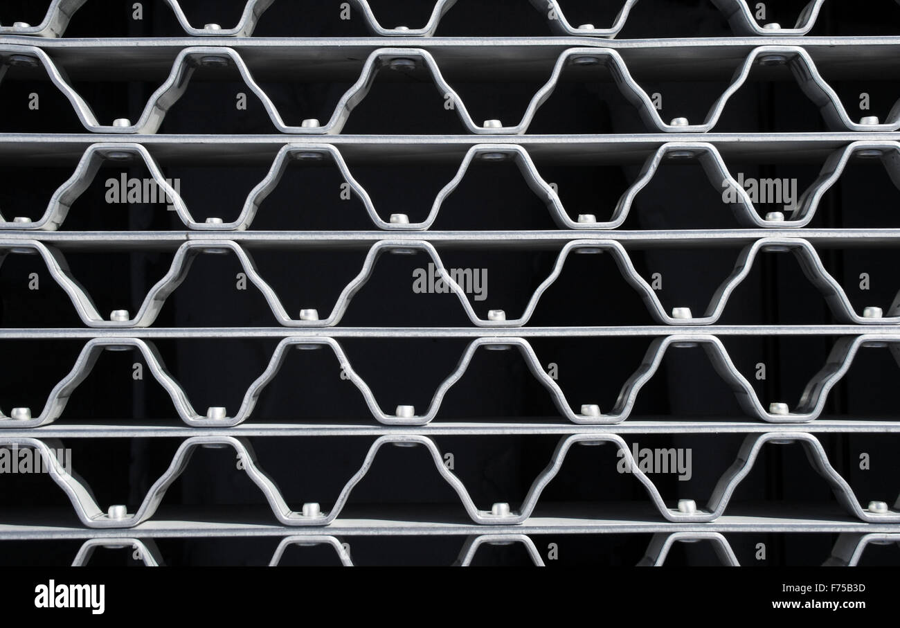 Wavy pattern of a metal grid Stock Photo - Alamy
