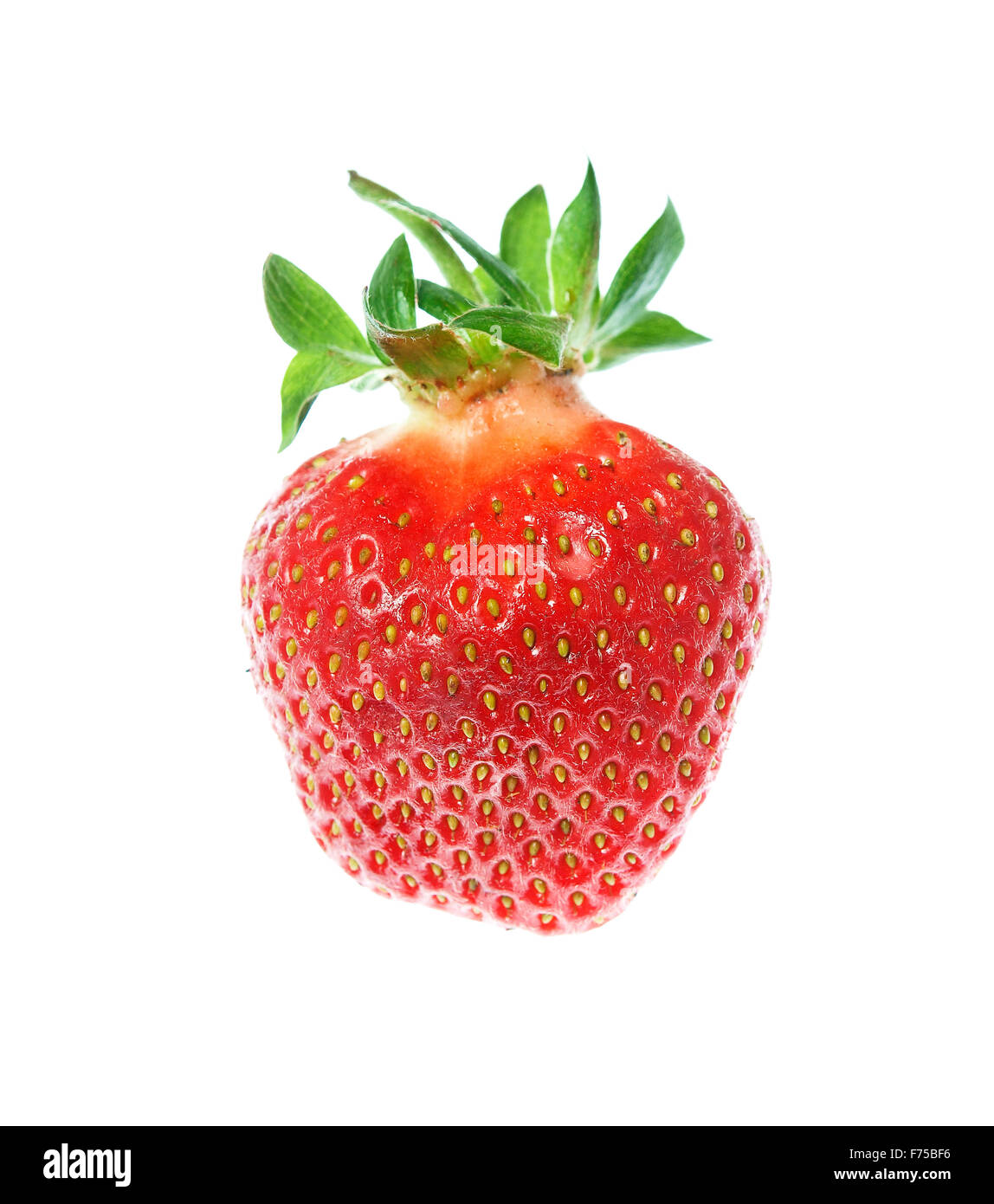 Fresh and tasty strawberries isolated on white background Stock Photo ...