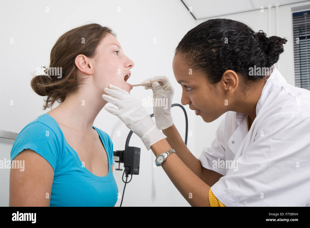 Mouth Check Stock Photo Alamy