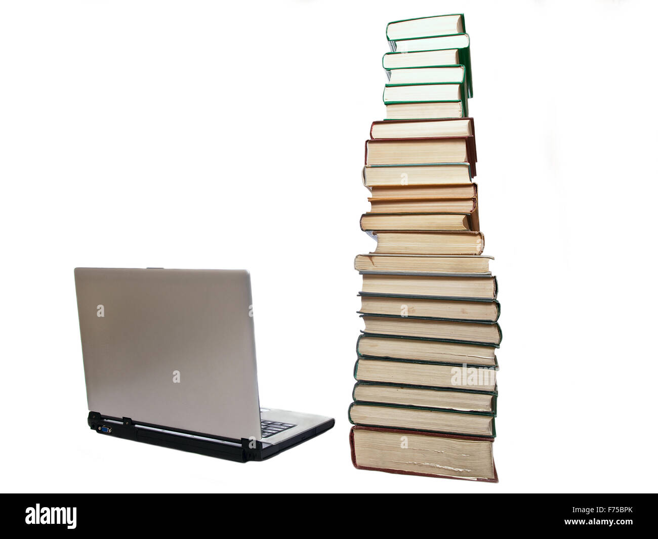 laptop, book Stock Photo