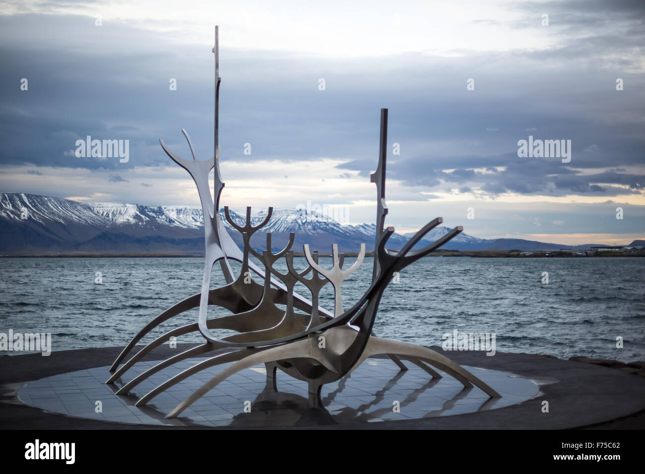 The Sun Voyager, Viking Sculpture Reykjavik, Iceland Stock Photo Alamy