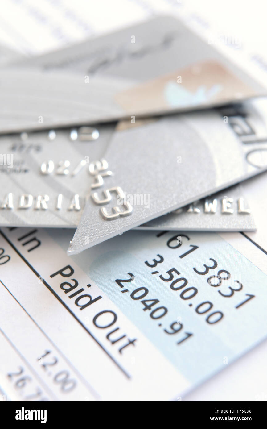 cut up credit card Stock Photo Alamy