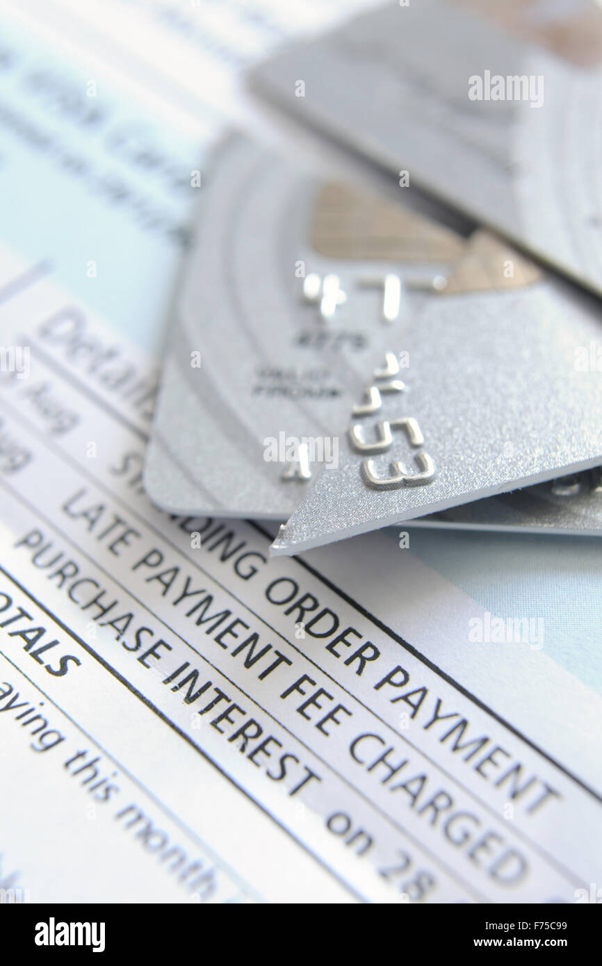 cut up credit card Stock Photo Alamy