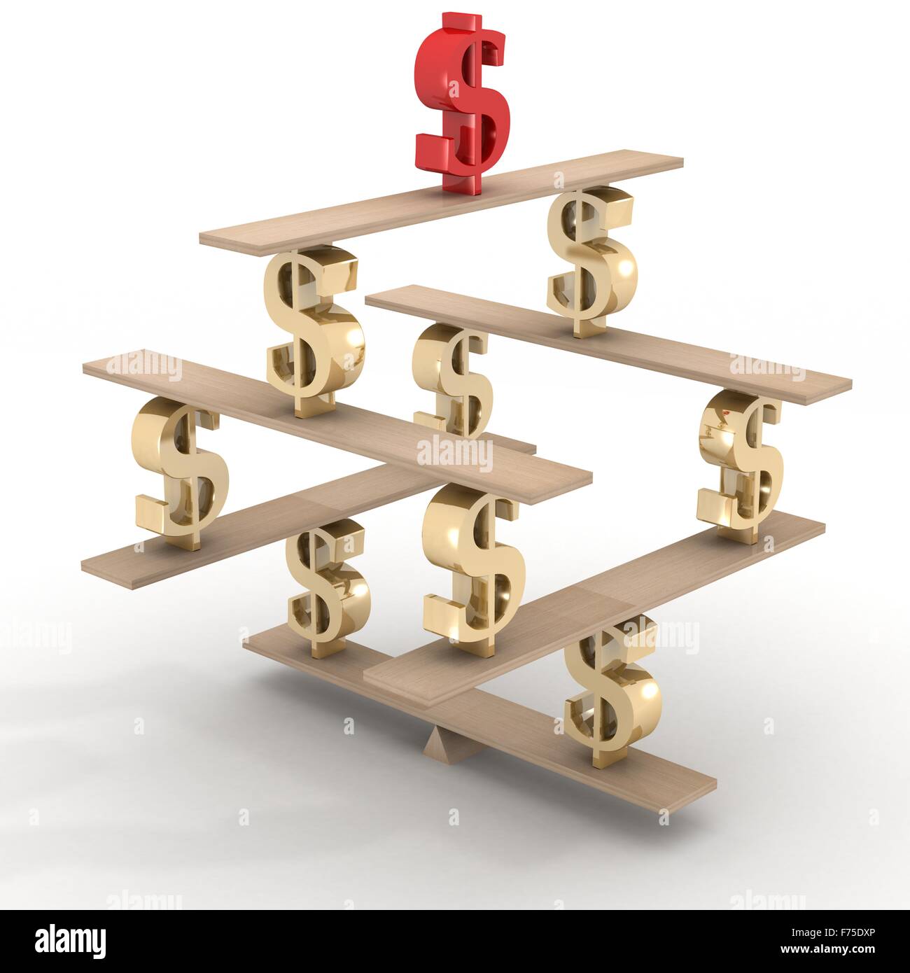 Financial balance. Stable equilibrium. 3D image Stock Photo Alamy