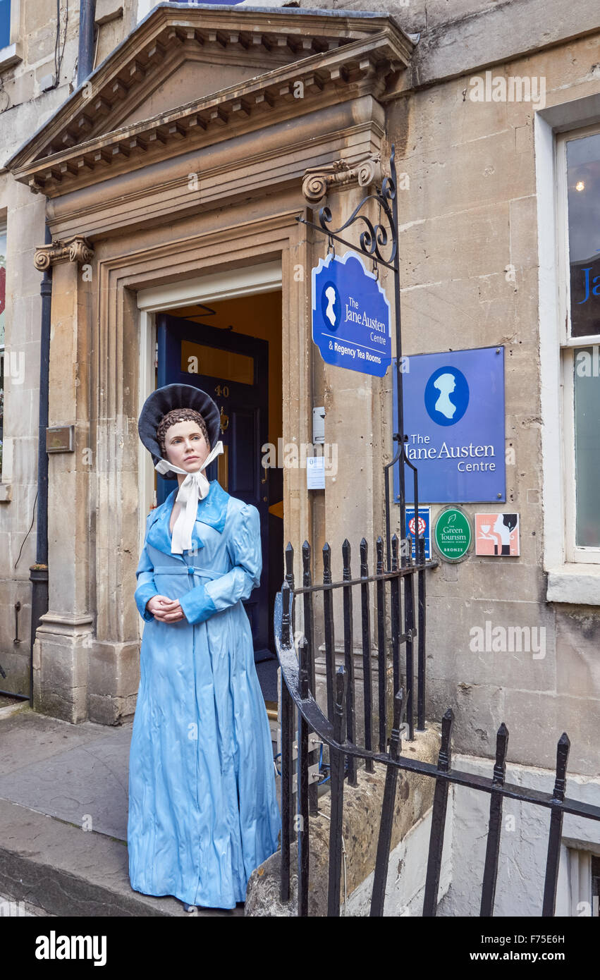 The Jane Austen Centre at 40 Gay Street in Bath, Somerset England United Kingdom UK Stock Photo