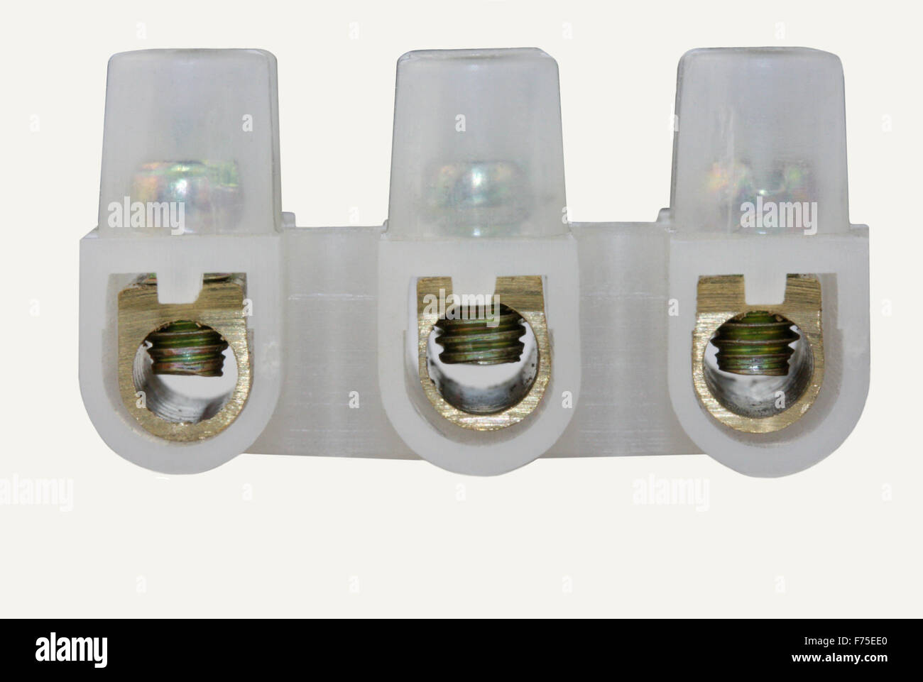 Electrical Connector Terminal Block Stock Photo - Alamy