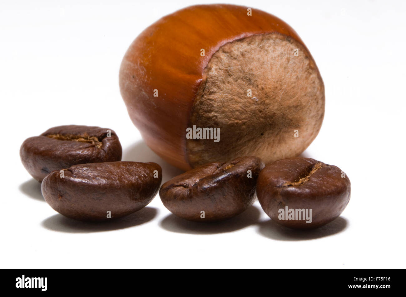 Are you nuts about coffee ? Stock Photo
