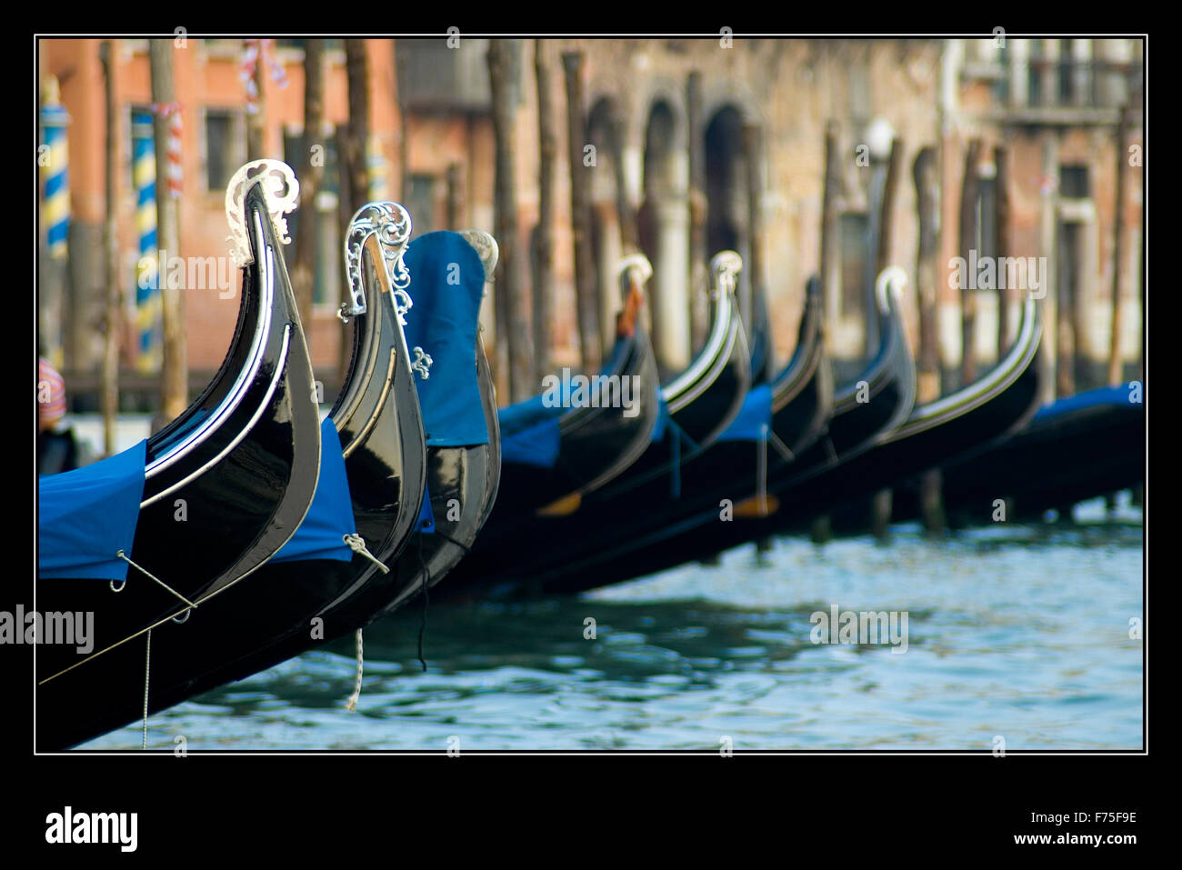 Venice Gondolas Stock Photo