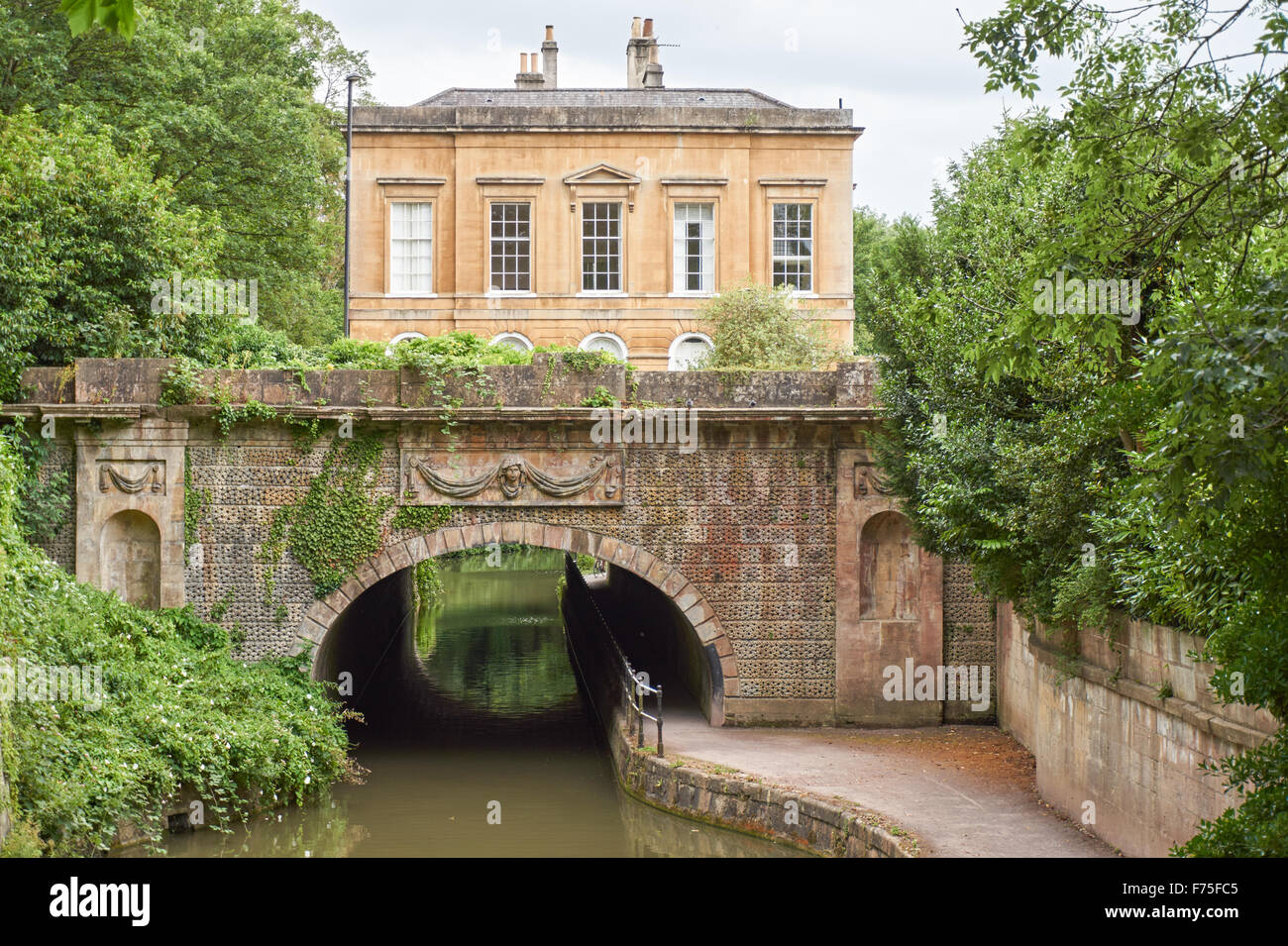 Cleveland House over the Kennet and Avon Canal in Bath, Somerset England United Kingdom UK Stock Photo