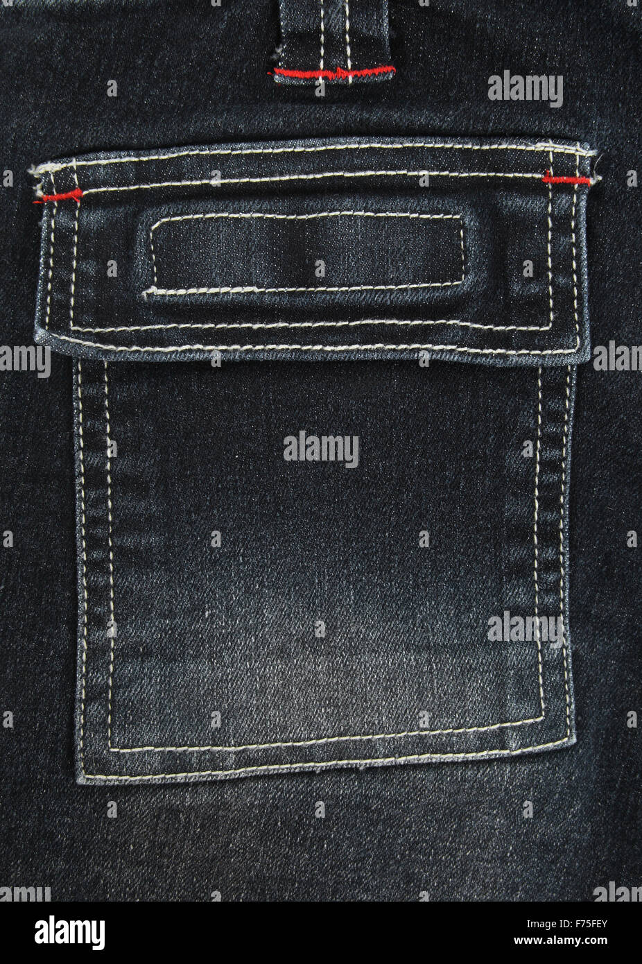 Black denim pocket Stock Photo - Alamy