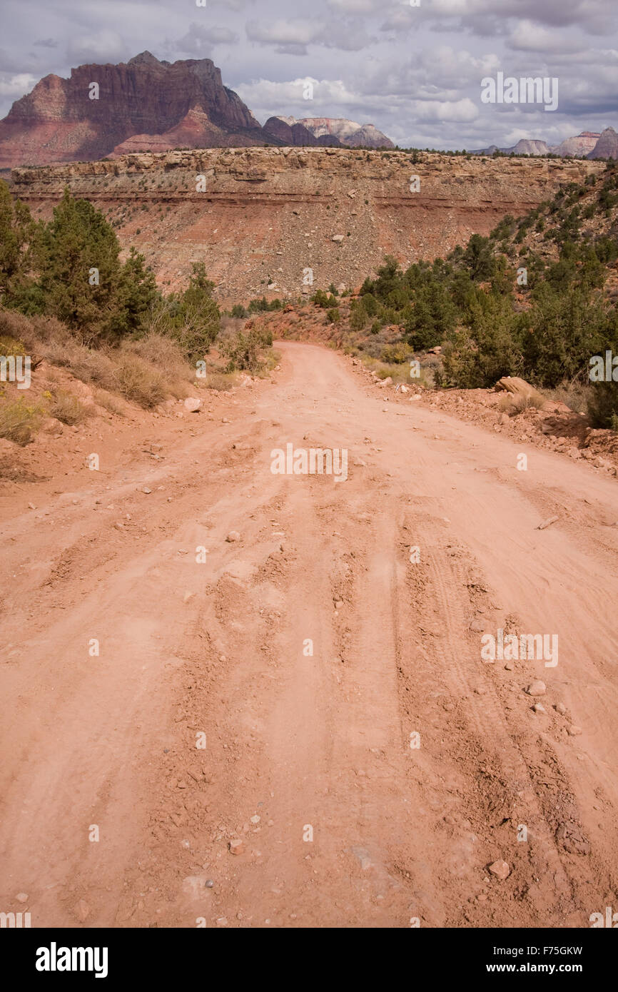 Gooseberry Mesa Road Stock Photo Alamy