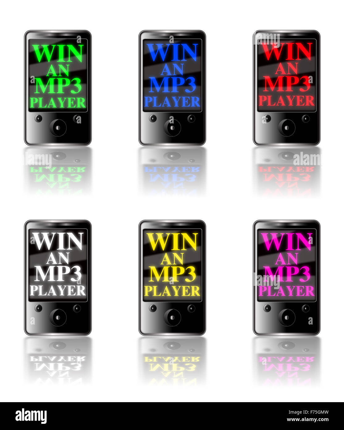 MP3 Competition Win Stock Photo