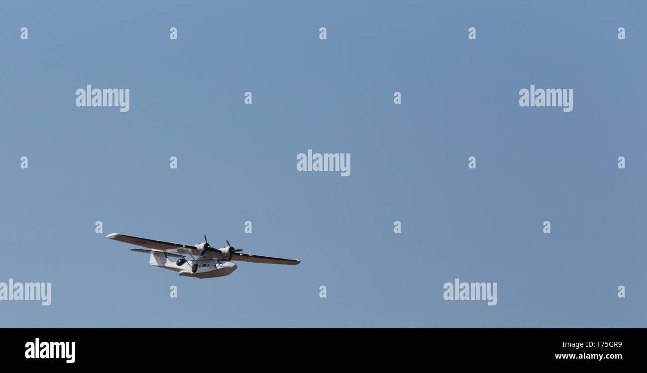 Catalina Flying Boat photographed at Southport airshow Lancashire in September 2014 Serial No. 433915 Stock Photo