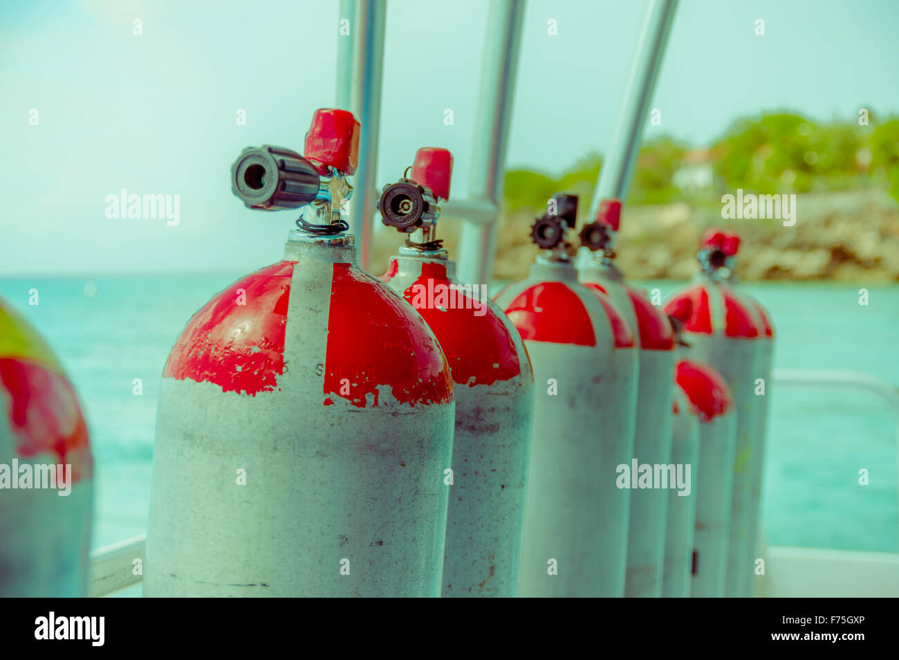scuba diving air tank Stock Photo Alamy