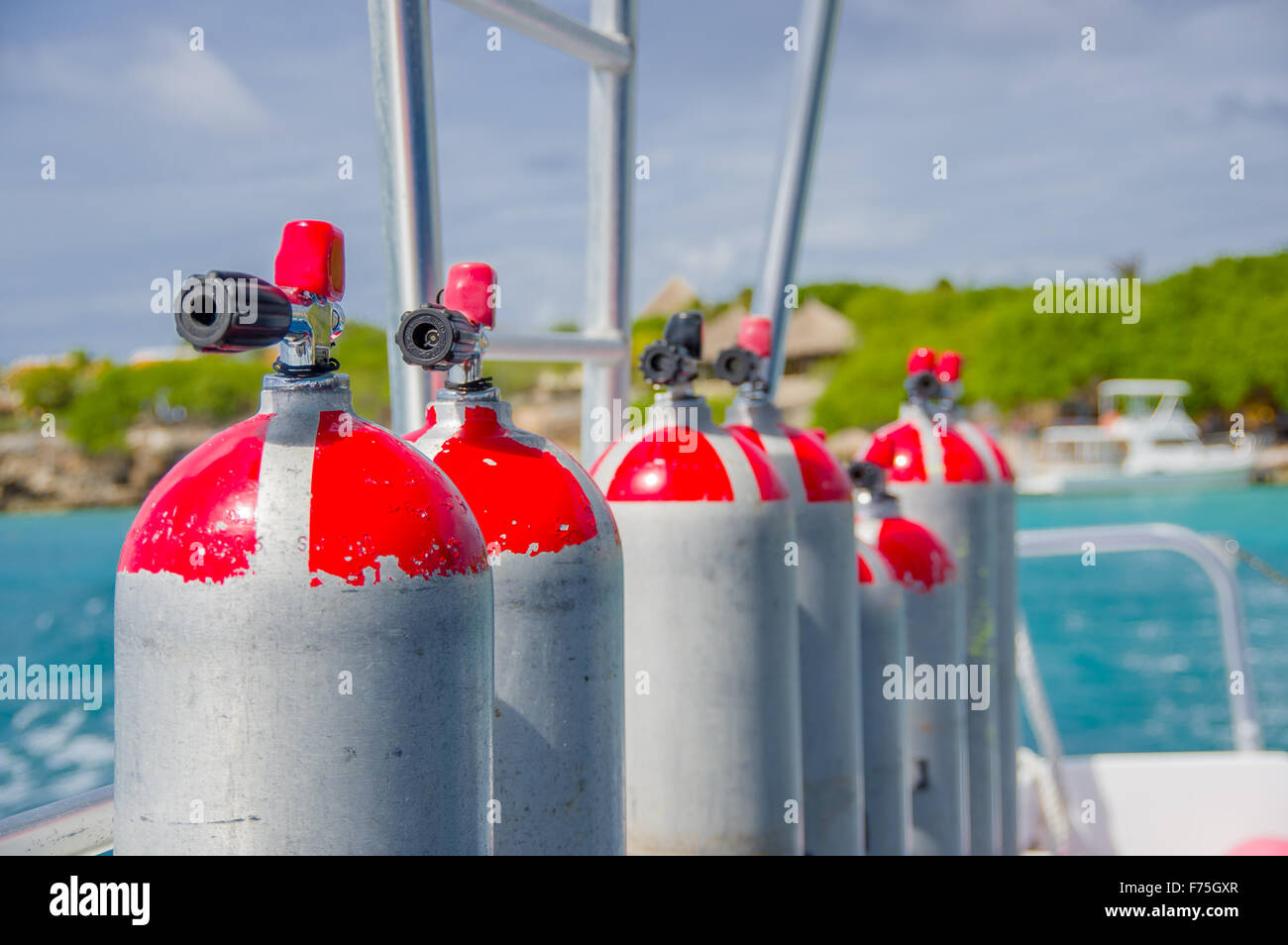 scuba diving air tank Stock Photo Alamy