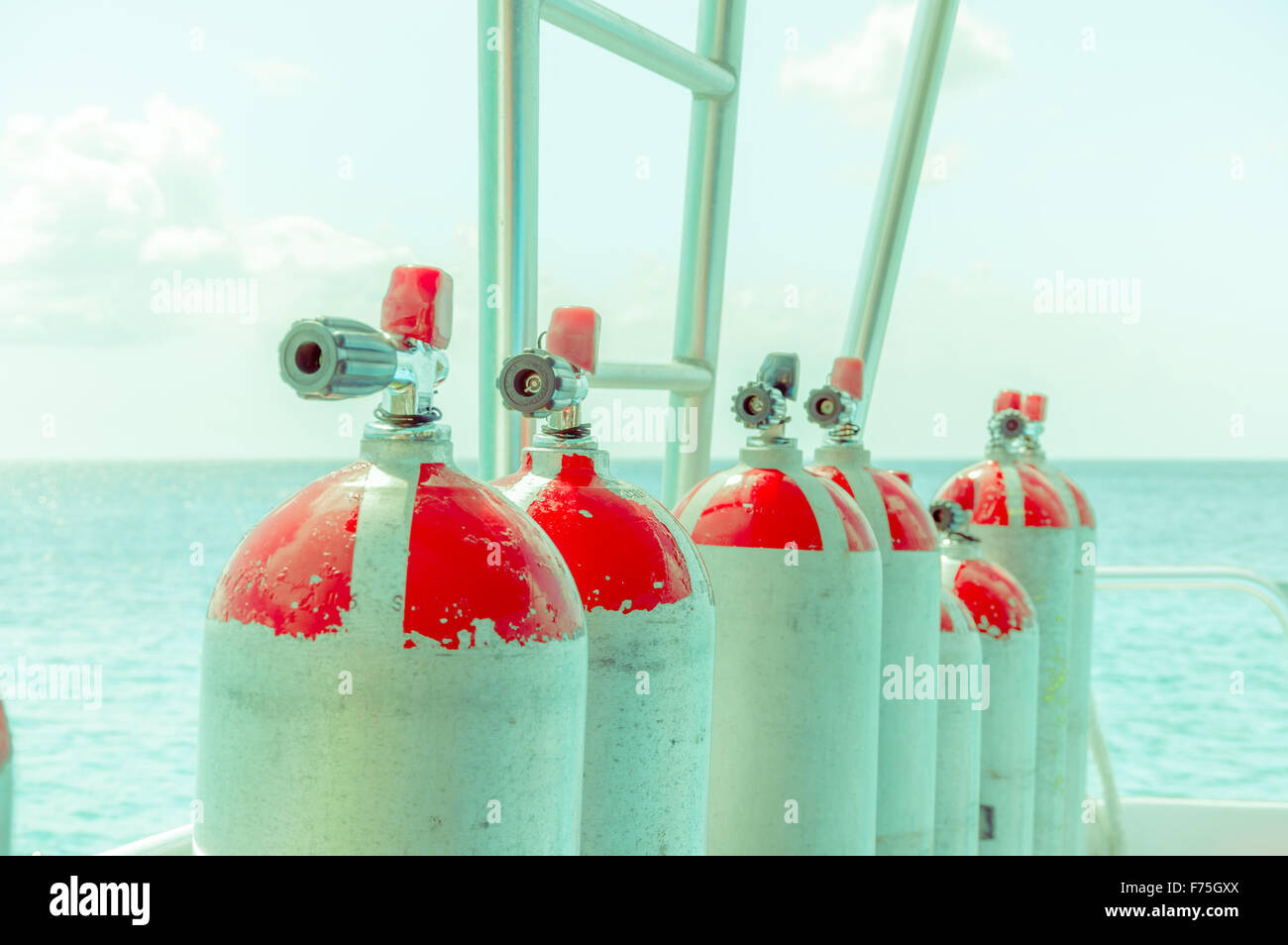 scuba diving air tank Stock Photo Alamy