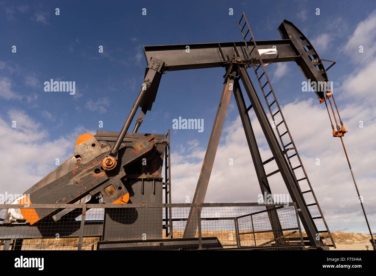 A device used for oil exploration in Wyoming Stock Photo Alamy