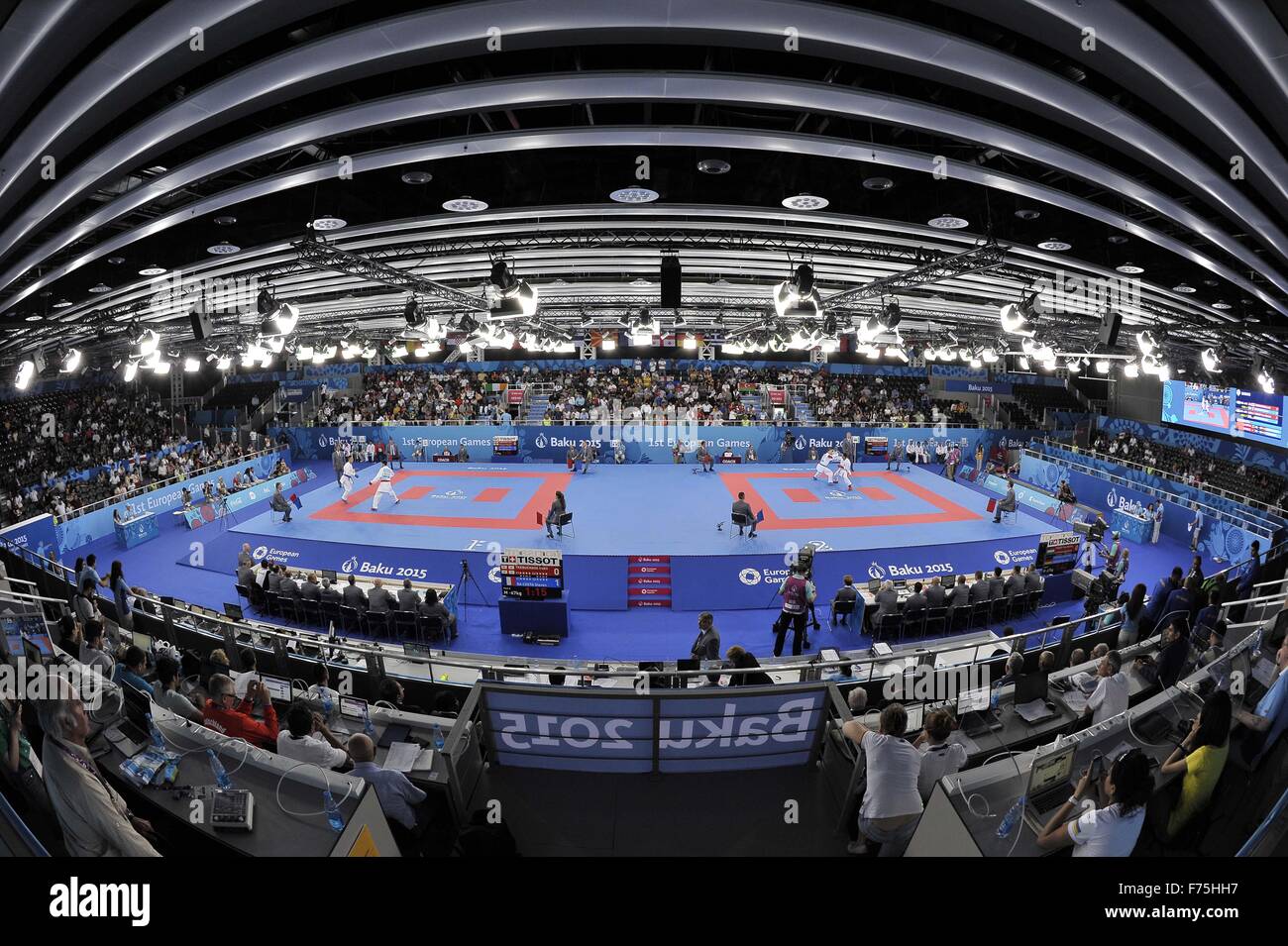 GV. Karate. Crystal Hall 3. Baku. Azerbaijan. Baku2015. 1st European Games. 13/06/2015. Stock Photo