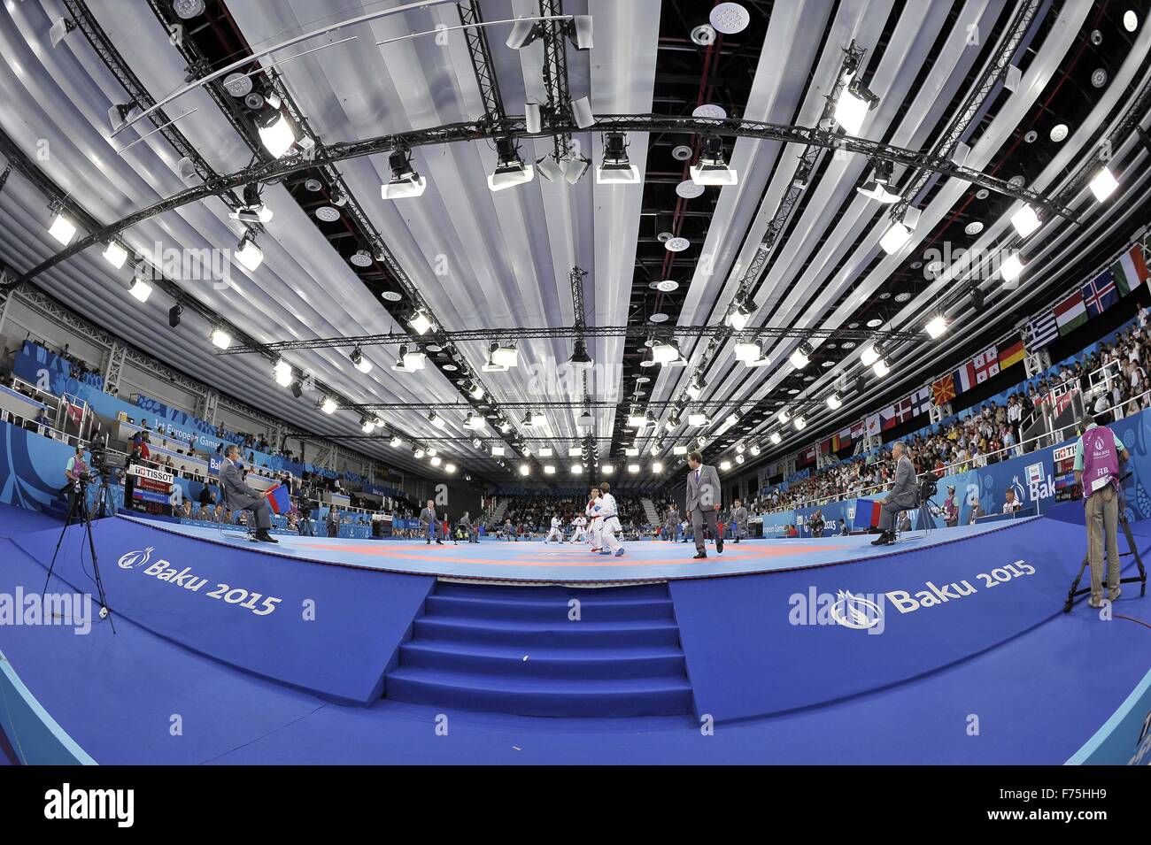 GV. Karate. Crystal Hall 3. Baku. Azerbaijan. Baku2015. 1st European Games. 13/06/2015. Stock Photo