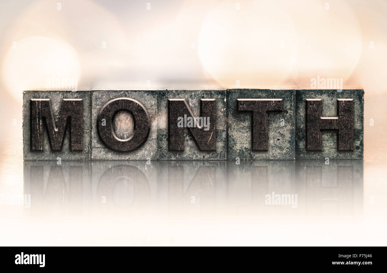 September month word written hi-res stock photography and images - Alamy