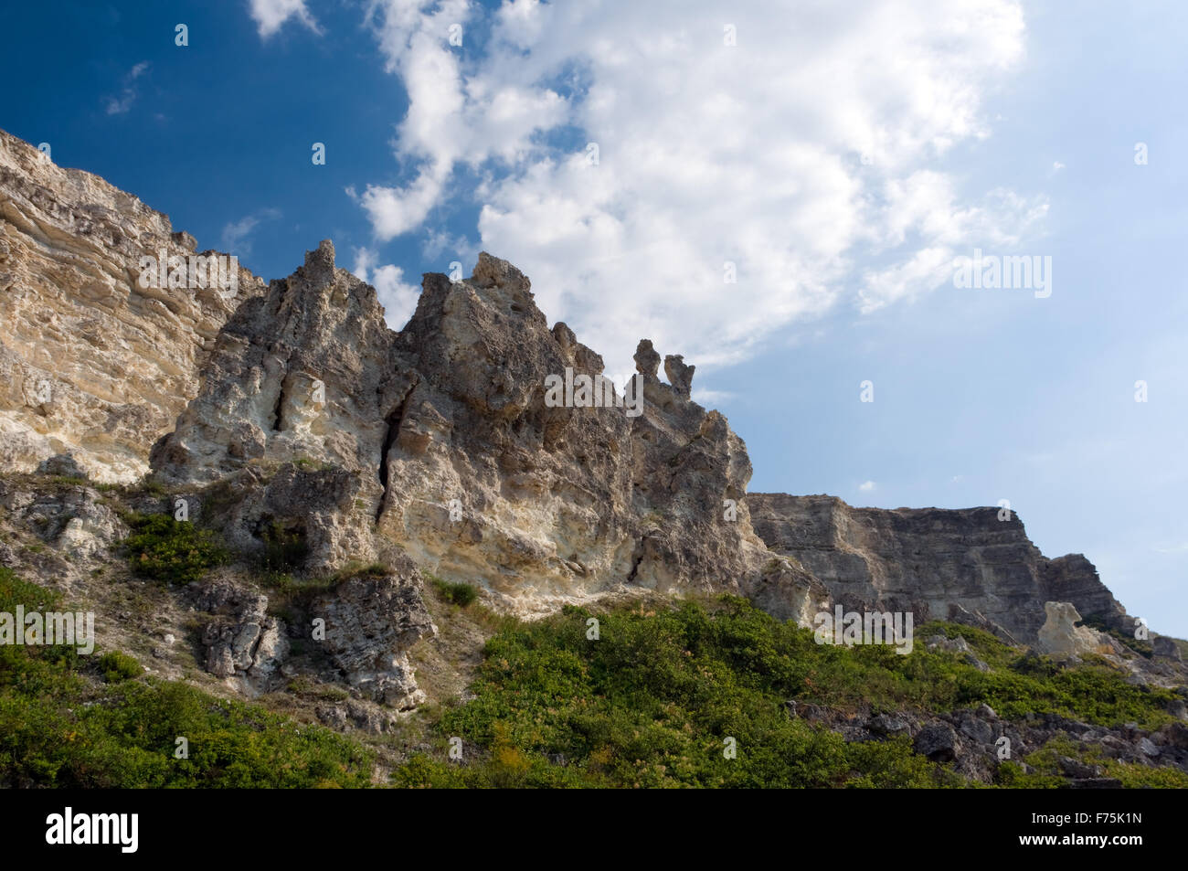 sandstone cliffs Stock Photo