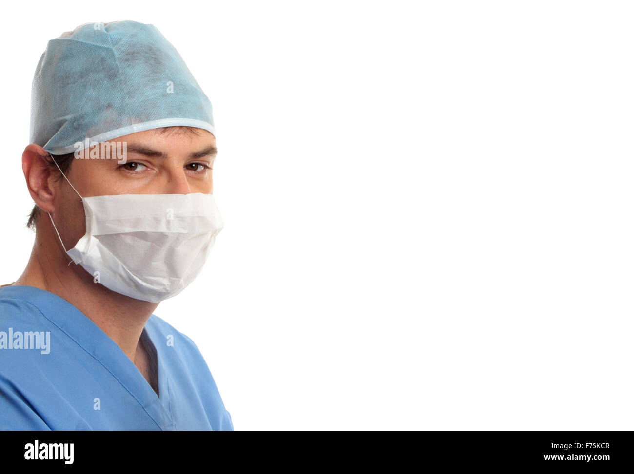 Surgeon in scrubs Stock Photo Alamy