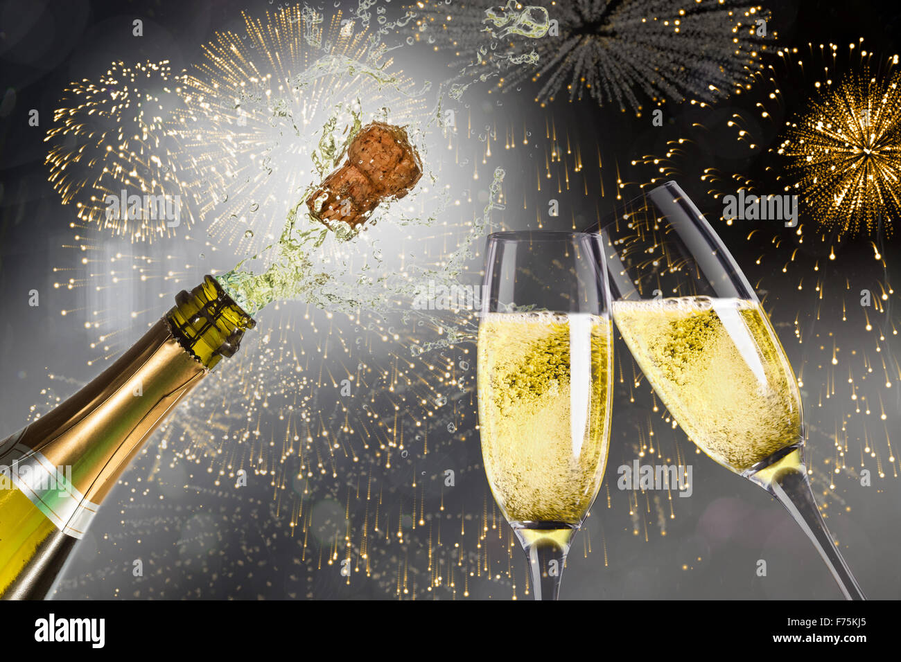 Champagne popping hi-res stock photography and images - Alamy