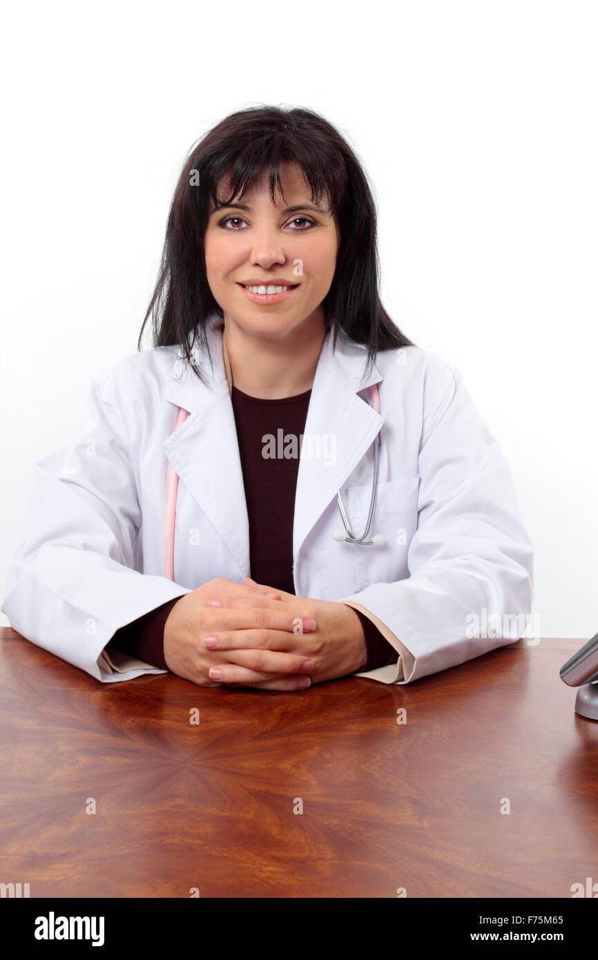 Woman sitting female doctor hi-res stock photography and images - Alamy
