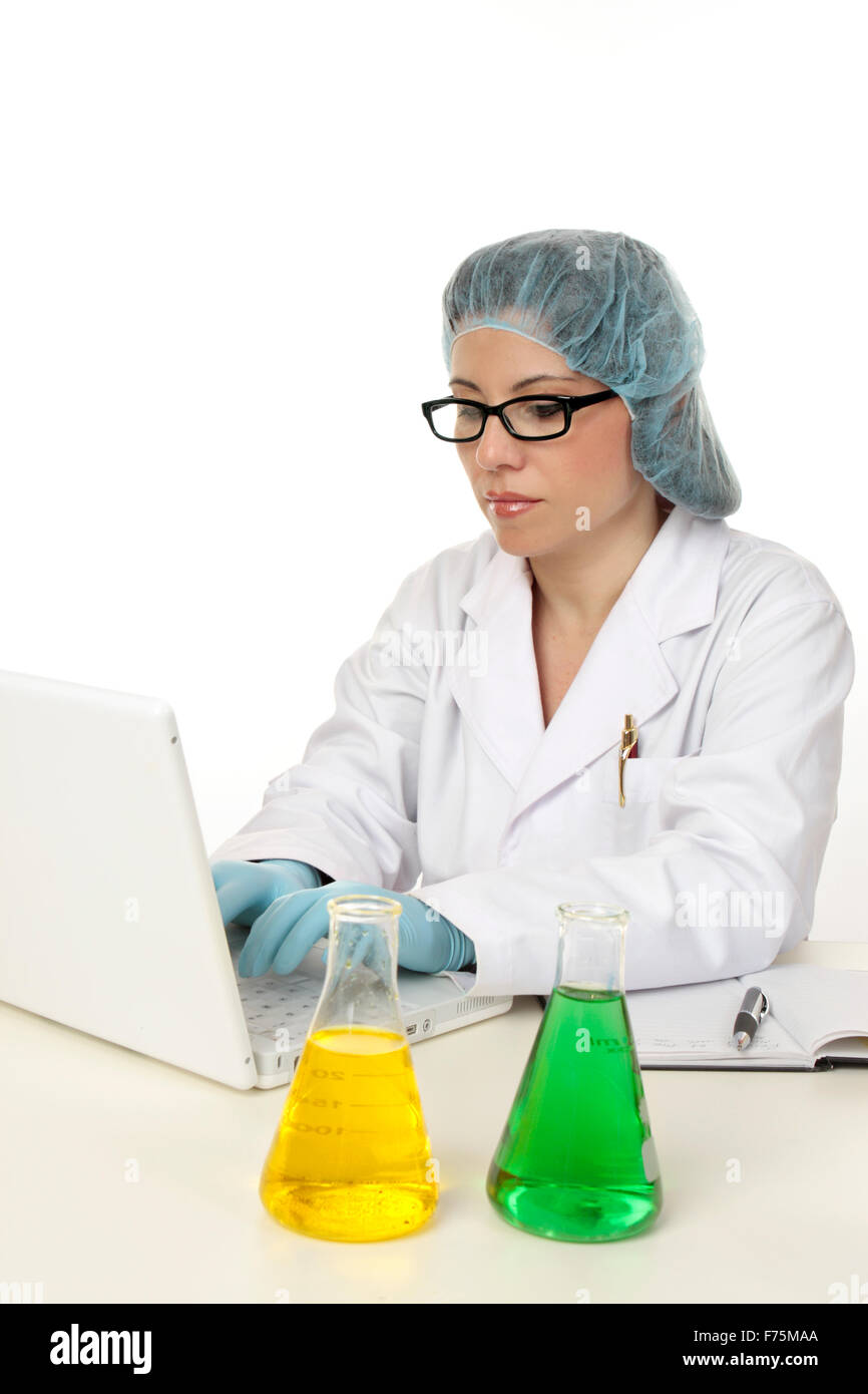 Scientist computer data Stock Photo - Alamy