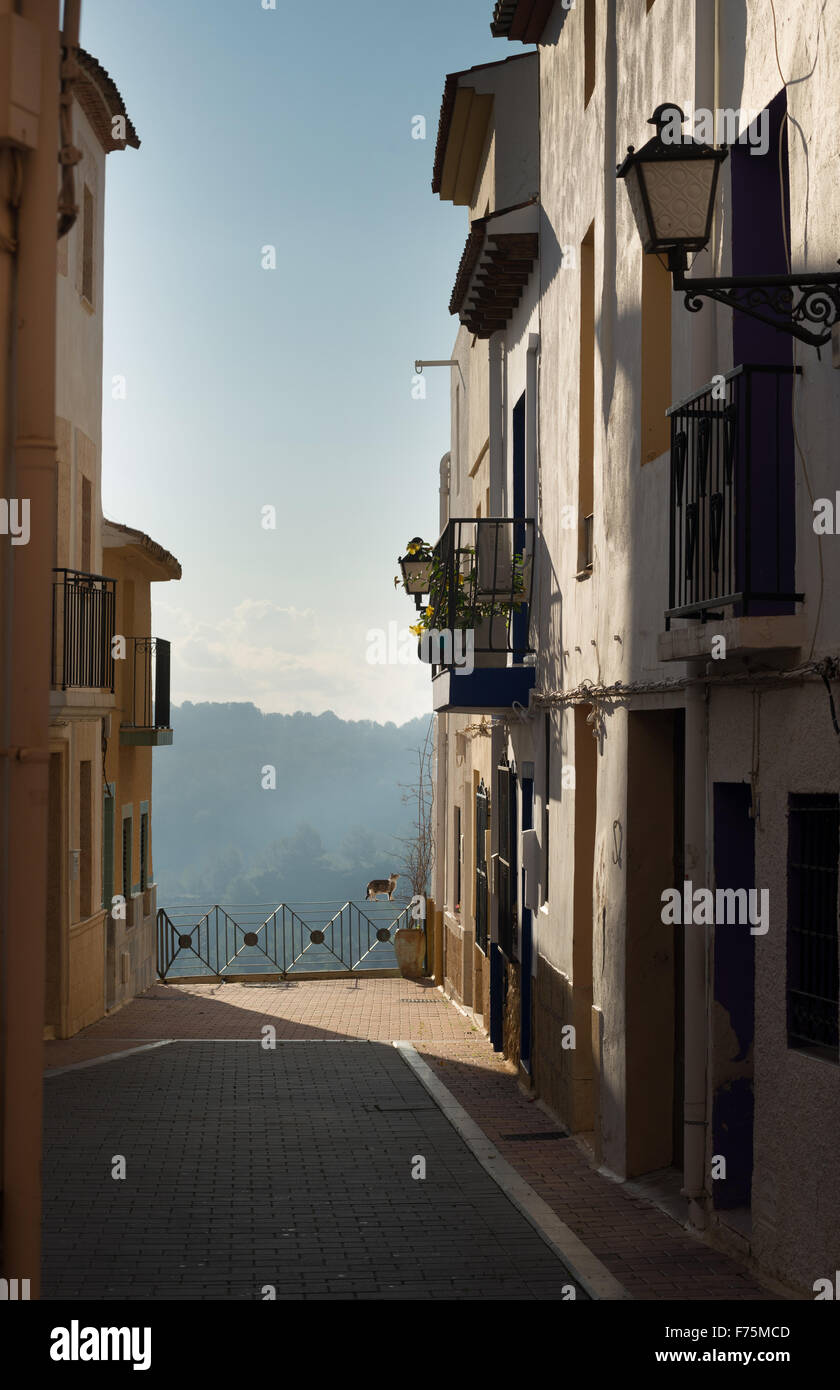 Mediterranean architecture of an old town on Costa Blanca, Spain Stock Photo
