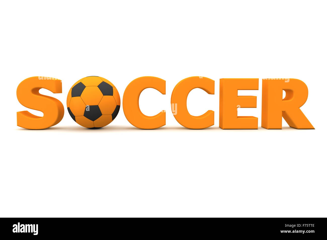 Football Soccer Orange Stock Photo Alamy