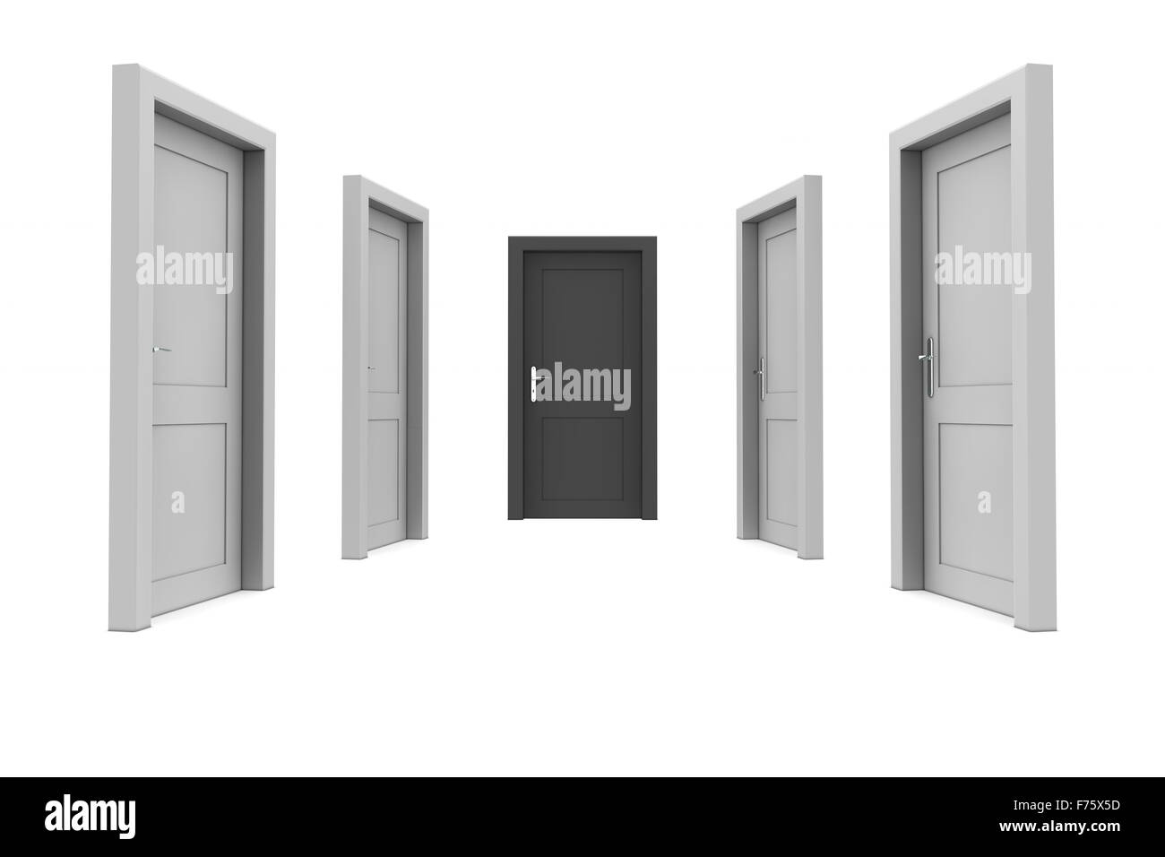 Choose the Black Door Stock Photo Alamy