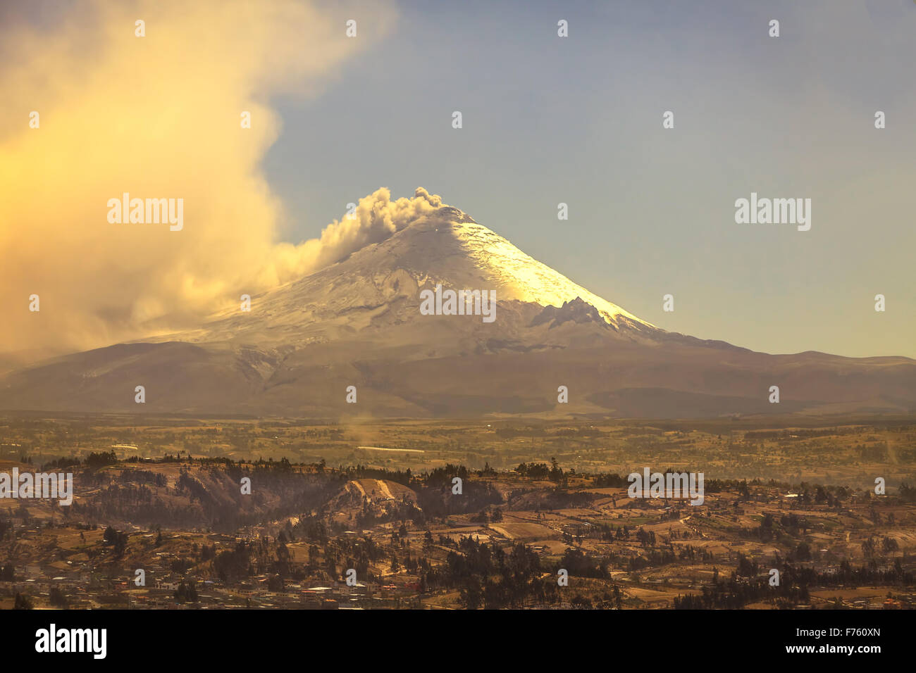 Cotopaxi Volcano Is The Second Highest Summit In Ecuador, South America Stock Photo