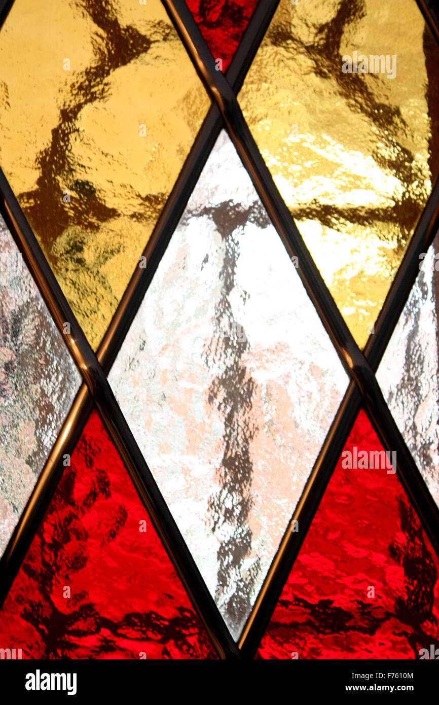 stained  glass door Stock Photo