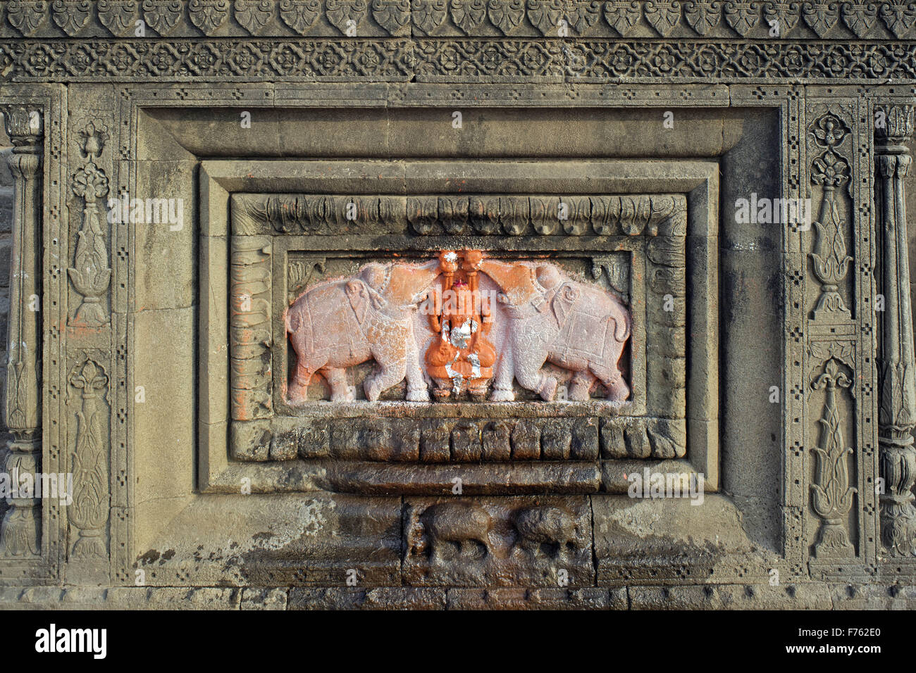 Maheshwar Ghat, Hindu temple, Khargone, Madhya Pradesh, India, Asia Stock Photo