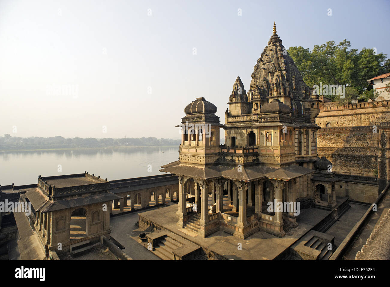 Ahilyabai holkar smarak temple, khargone, madhya pradesh, india, asia Stock Photo