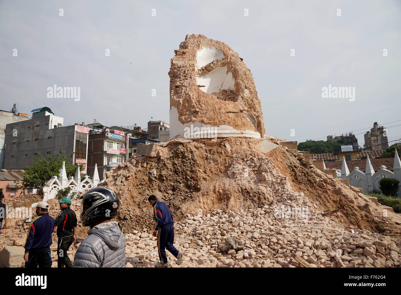 Bhimsen tower after earthquake, kathmandu, nepal, asia Stock Photo