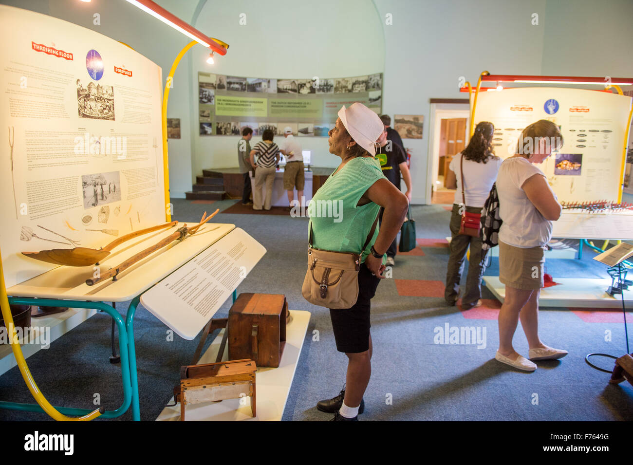 People visiting agricultural museum in South Africa Stock Photo