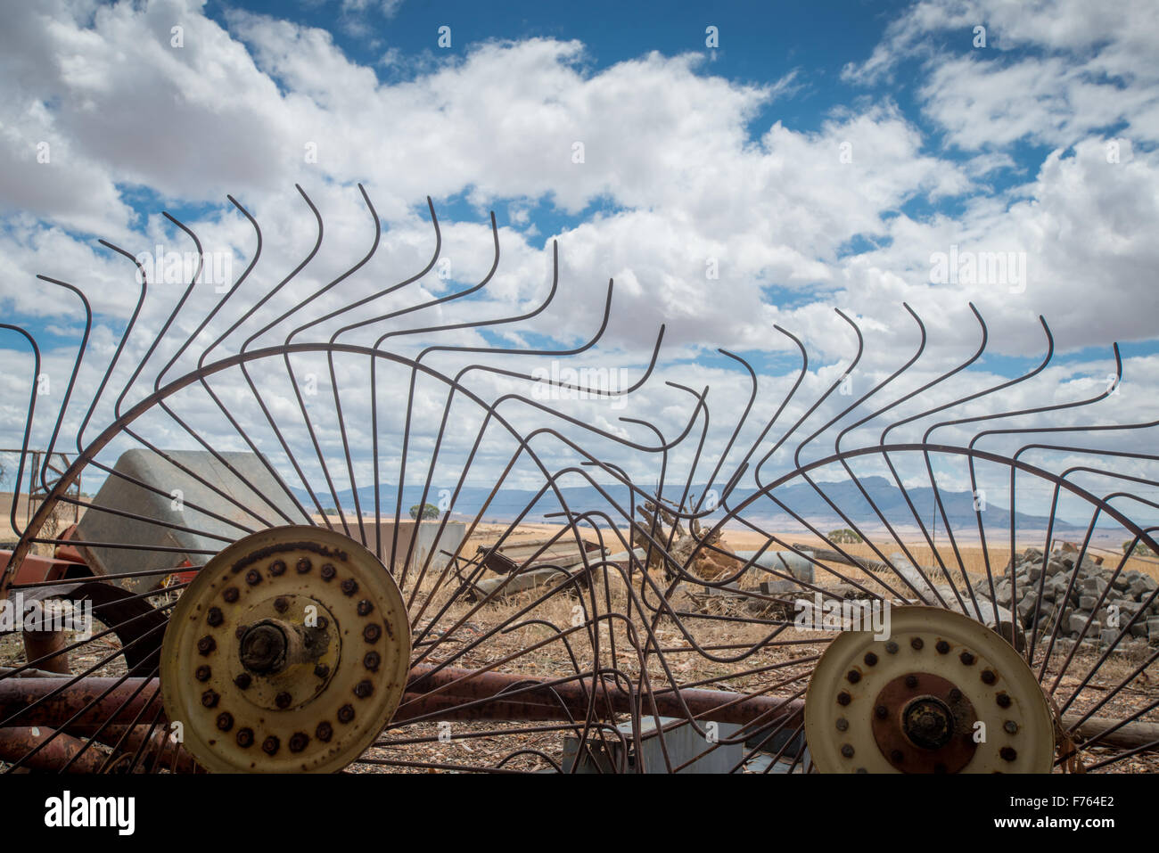 Rusted agricultural equipment on a farm in South Africa Stock Photo Alamy