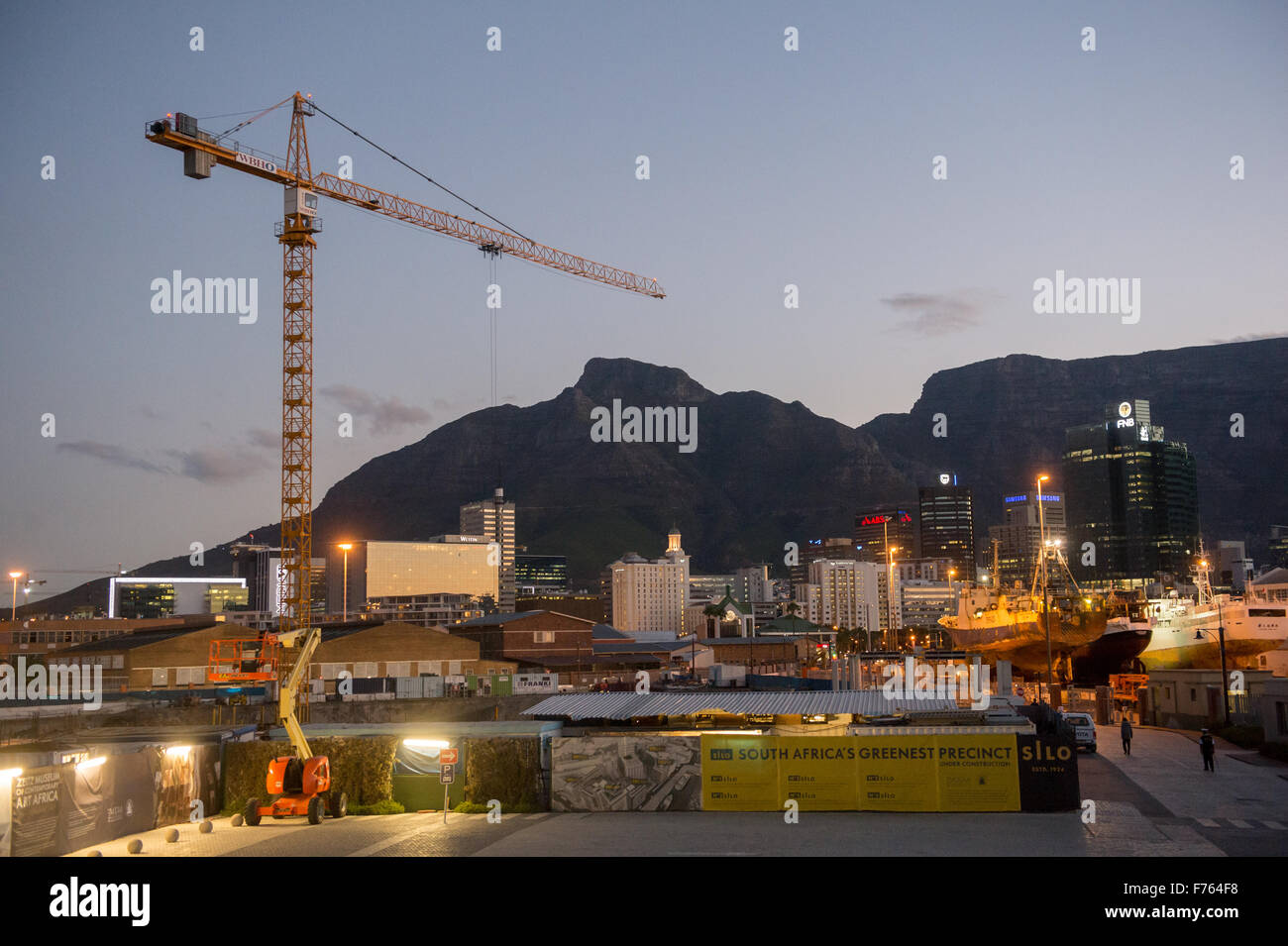 industrial cityscape of downtown Cape Town, south Africa Stock Photo