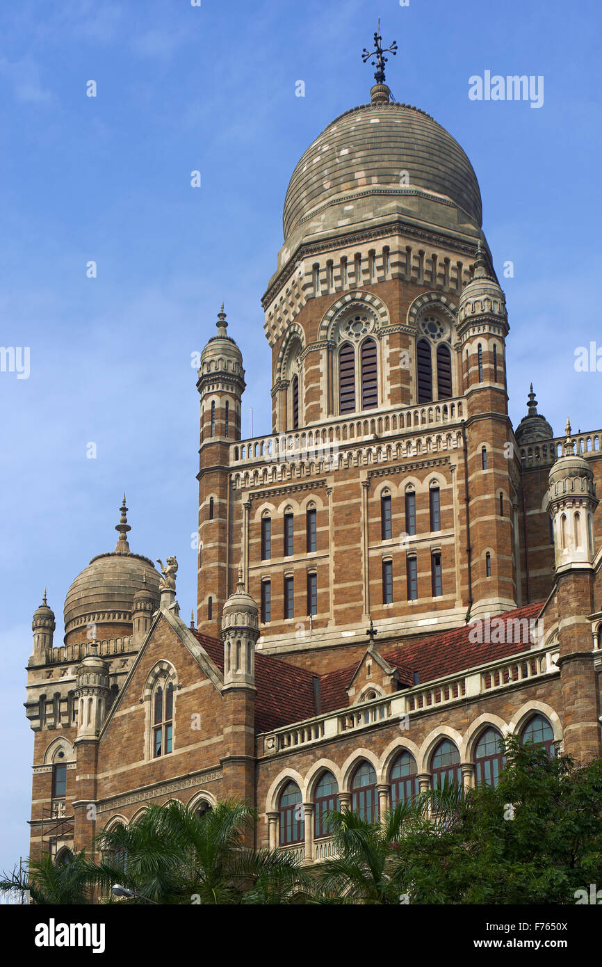 Brihanmumbai municipal corporation building, mumbai, maharashtra, india, asia Stock Photo