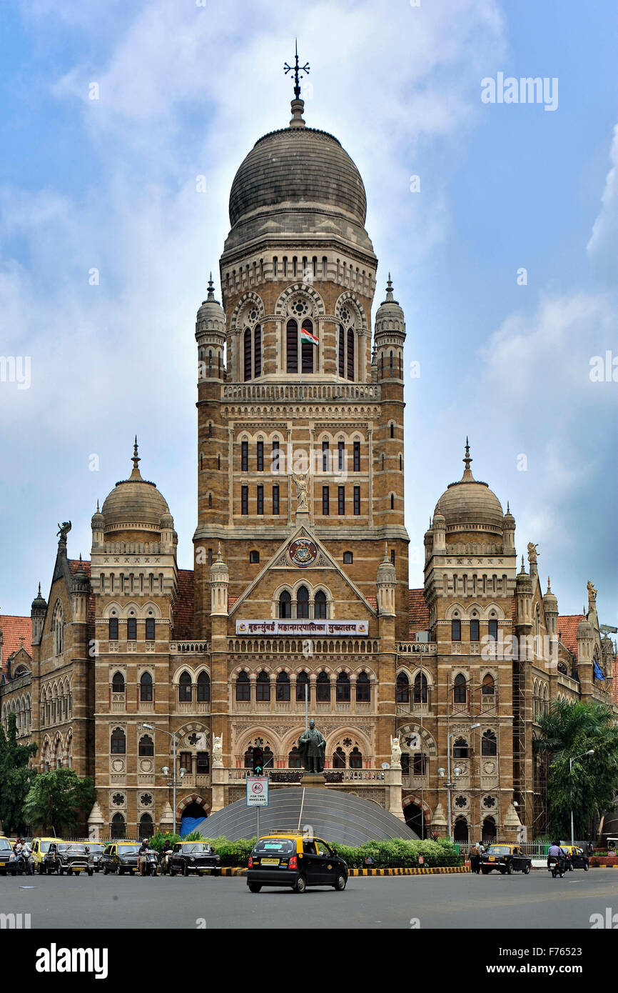 Brihanmumbai municipal corporation building, mumbai, maharashtra, india, asia Stock Photo