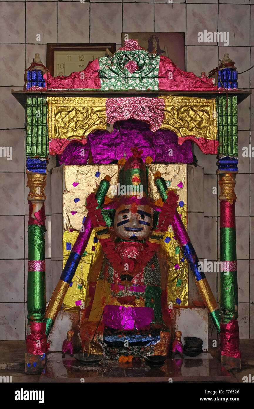 temple deity, idar, sabarkantha, gujarat, india, asia Stock Photo